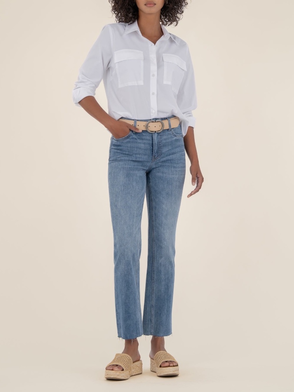 Kut From Kloth Kelsey Fab Ab Ankle Flare High Rise Jean